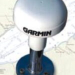 The typical GPS satellite-receiving antenna associated with a chart plotter is about the size and shape of a doorknob.