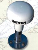 The typical GPS satellite-receiving antenna associated with a chart plotter is about the size and shape of a doorknob.