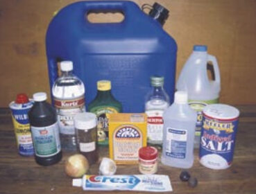Just a few of the many common ingredients found aboard ship that can be used to make a multitude of homemade cleaners/polishes.