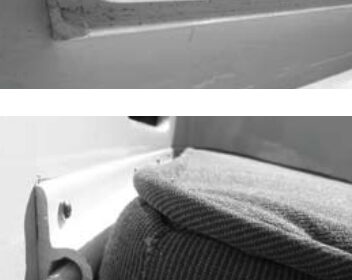 Snaps get flattened . . . Velcro fails . . . How then do you keep a seat cushion on a cockpit bench when the boat heels? Bob Steadman says you do it with awning or boltrope track, of course!