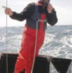 Picture of a man on a choppy sea