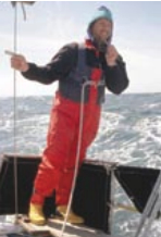 Picture of a man on a choppy sea