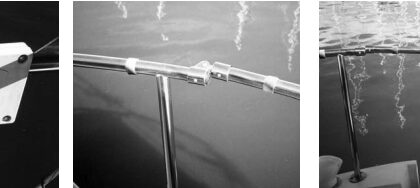 Pictures of a boarding gate setup