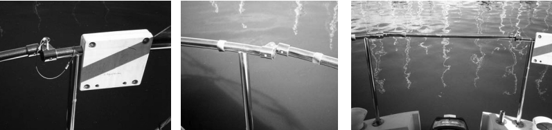 Pictures of a boarding gate setup