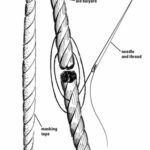 Diagram of halyard repair