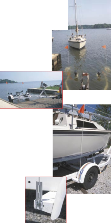 Trailer guide-ons help you locate your submerged trailer and center your boat on it . . . a critical part of hauling your boat out and driving it away at highway speeds.
