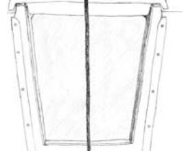 Measure your companionway opening at the top and bottom and also from the forward face of the wood strip installed on the top of the companionway slide.