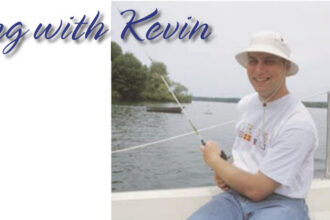 A man fishing on a boat