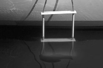 Picture of an overboard ladder