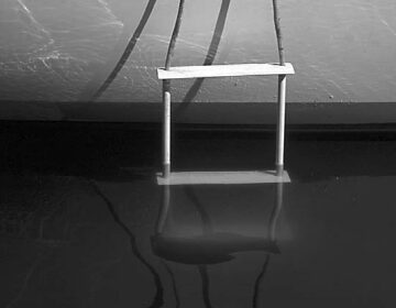 Picture of an overboard ladder