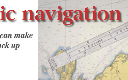 Although the logarithmic speed scale stick, above, is rarely mentioned these days, it continues to be an invaluable tool for figuring time, speed, and distance.