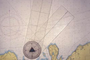A course protractor with a moveable compass rose is another handy tool. If you cruise in one area using a relatively constant variation, you can dial in the local variation, in this case 14 degrees west.