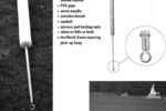 Shovel handle + PVC pipe + swim noodle + wooden dowel + eyebolt + screws and locking nuts + chain or BBs or both = the North Coast mooring pick-up buoy