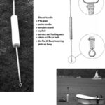 Shovel handle + PVC pipe + swim noodle + wooden dowel + eyebolt + screws and locking nuts + chain or BBs or both = the North Coast mooring pick-up buoy