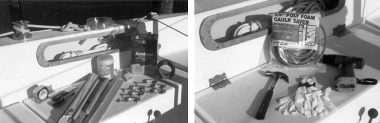 You can gather some of your equipment in advance, but you’ll need to remove your portlights before you’ll know exactly what you need.