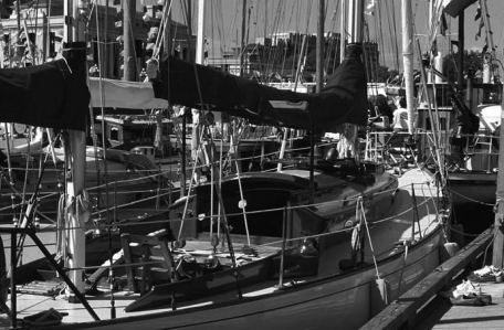 Irene, the last Concordia yawl built, on display at a wooden boat show in Victoria, British Columbia.