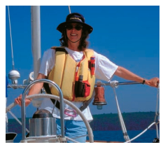 Picture of a woman sailing