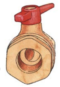 Ball-valve seacocks are increasingly more common. Although they require an occasional light lubrication, this is not necessary in order to maintain watertightness, as with a tapered-plug seacock.