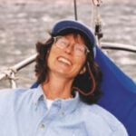 A women enjoying sailing