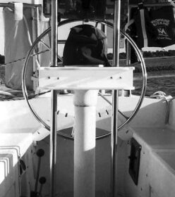 Miss Bohicket’s cockpit layout with wheel steering.