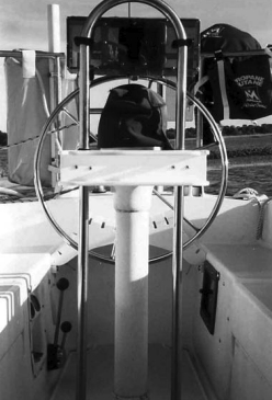 Miss Bohicket’s cockpit layout with wheel steering.