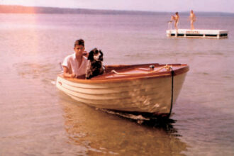 Young Bill Coolidge sailing with Rip.