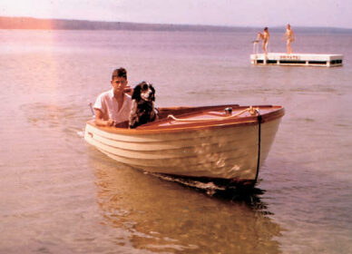 Young Bill Coolidge sailing with Rip.