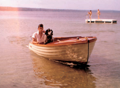 Young Bill Coolidge sailing with Rip.