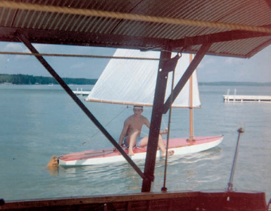 Young Bill Coolidge on a Sailfish
