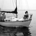 A picture of Sea Sprite, a Cape Dory 25, sailing