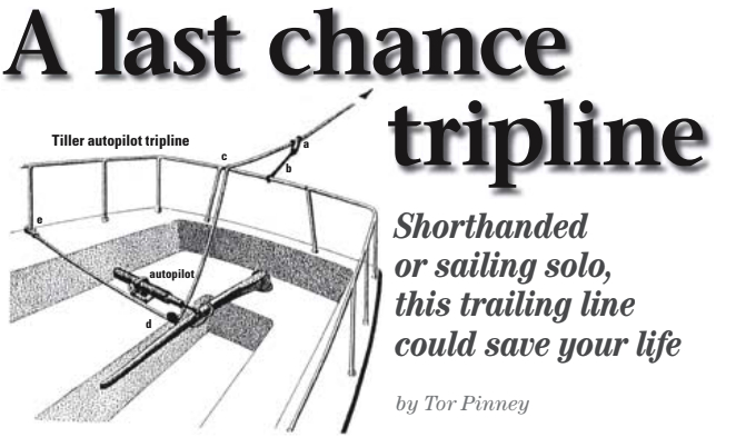 Tiller autopilot tripline