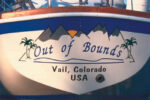 Picture of vinyl lettering and graphics applied