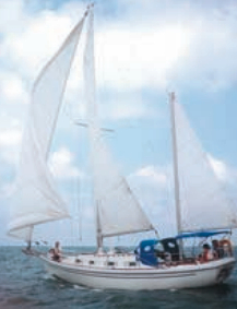 John and Ellen VanDerburgh sail hull #98, van der Ellen, out of Tolchester, Maryland.