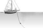 Illustration of throwing anchor