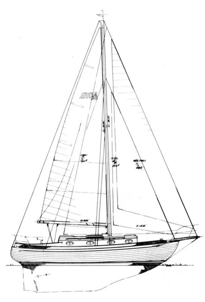 Baba 30 sailplan