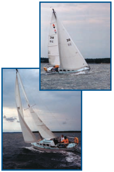 David Berke’s 1968 Bristol 27, Second Wind, sails Peconic and Gartiners bays from her berth in Southold, N.Y.