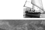 James and Cita Barry’s Gypsy Queen at top right and Bob Kaden’s Kuuipo in Hanalai Bay, Hawaii. About that bowsprit, Tom Walker says, “It’s quite easy to go out on it when necessary (which is seldom).”