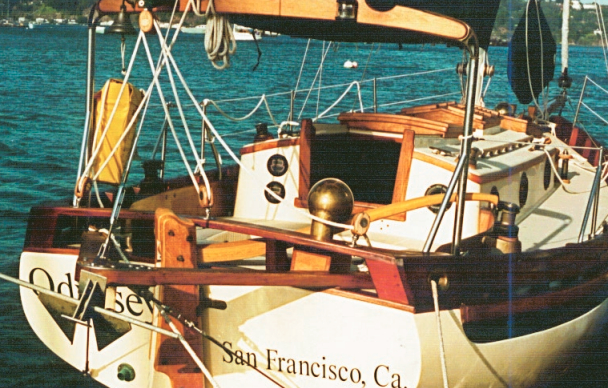 Above right, Wayne Edney’s BCC. Wayne bought the hull, deck, and ballast in 1987 and completed interior, exterior, rigging, and engine installation over the next seven years. At one point, he says, they simply launched the boat: “I’m not sure if any boat is ever done, but it seemed time.” He adds, “Since then we have enjoyed almost five years of sailing her as a family of four. The boat is named Odyssey for the journey that began the day hull #81 arrived in our side yard.”