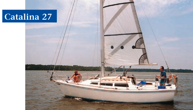 Antebellum, a C27 tall-rig, sails Georgia waters with Brad and Stephanie Coy aboard.