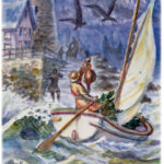 Painting of a stormy night
