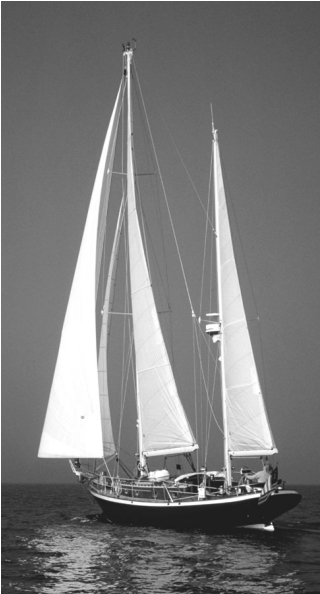 Picture of an American sailboat