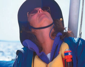 Picture of a woman sailing