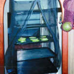 Drying apples in the Food PANtrie aboard Lindsay Christine.