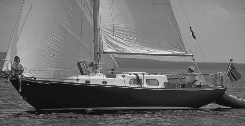 Jeff and Nancy Larson enjoy their 1965 Pearson Vanguard, Nordhavn, the 32-foot big sister of the Triton. The Vanguard was introduced in 1962.