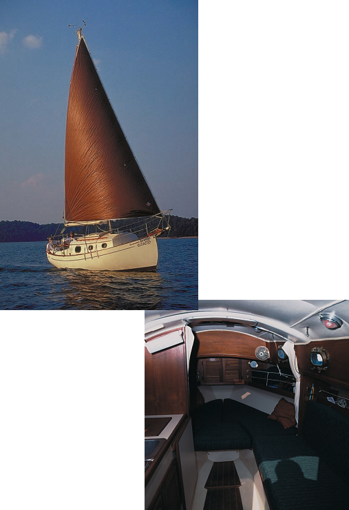 Tim and April Kring’s Valentine, a 1980 Flicka, sails Lake Lanier north of Atlanta, Ga.