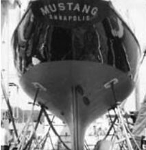 This page above, after removing the shed which had been Mustang’s home for two years, the Kings were able to admire their work. Her hull was now stronger than when she was launched more than 50 years earlier.