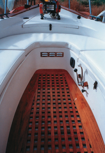 It is said that Henry Mohrschladt, the founder of Pacific Seacraft, took special interest in this boat and showered her with amenities. Ron notes that he “took up where Henry left off, putting more than 5,000 hours and many thousands of dollars more into her.”
