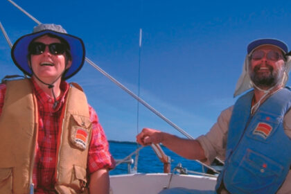 If the “smile factor” (a concept coined by Good Old Boat’s Jerry Powlas) has any merit, Kim and Tom Medin validate the West Wight Potter with their obvious pleasure when aboard.