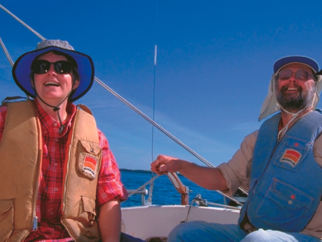 If the “smile factor” (a concept coined by Good Old Boat’s Jerry Powlas) has any merit, Kim and Tom Medin validate the West Wight Potter with their obvious pleasure when aboard.