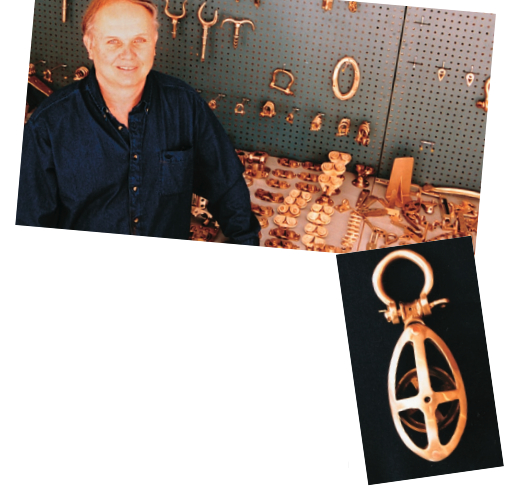Roger Winiarski started with patterns for every piece of original hardware on the S-class boat and continues to expand his inventory with pieces such as the lovely cage block at right. Sailors of many classics will find what they’re looking for at Bristol Bronze. If not, Roger may agree to add it to his inventory.